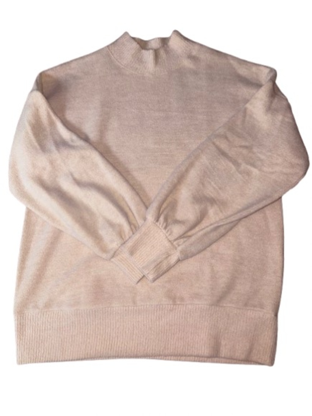 Homebody Cream Mock Neck Sweater Size L
